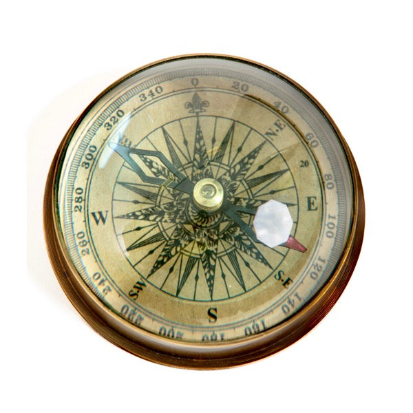 Magnified Brass Compass Ornament – Auburn Fox Home