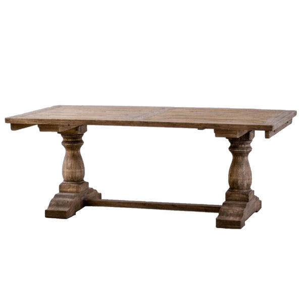 Eliza Reclaimed Elm Large Extending Dining Table – Auburn Fox Home